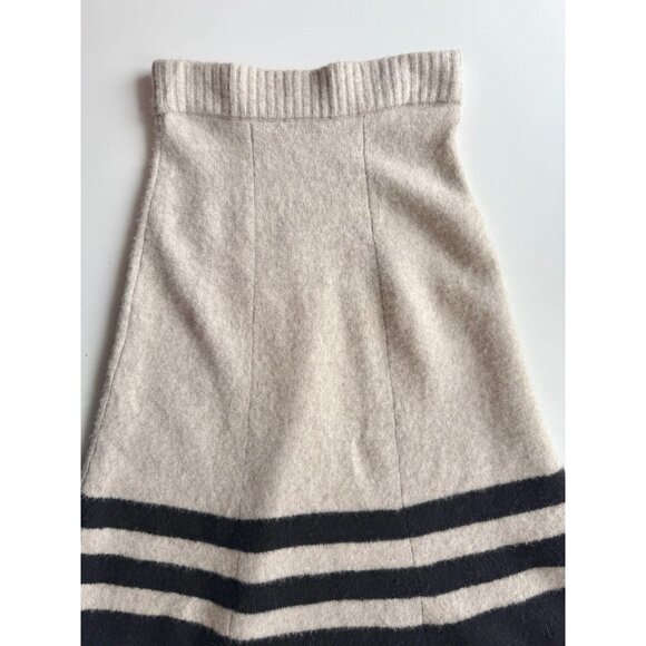 BANANA REPUBLIC Tulsi Blanket Stripe Wool Yak Blend Midi Sweater Skirt, Size S - Picture 9 of 14